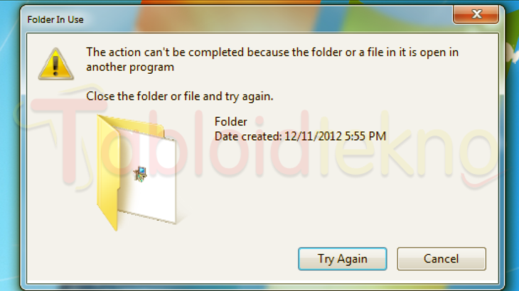 Menghapus File Yang Tidak Bisa Dihapus